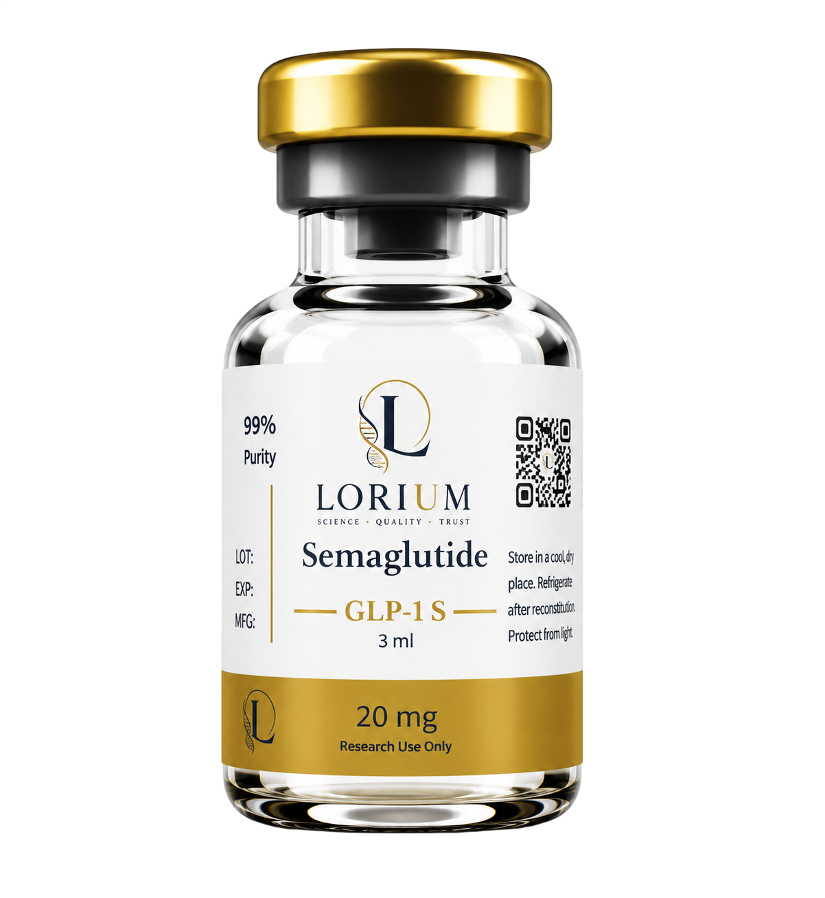 GLP-1 Semaglutide (20mg Lyophilized)