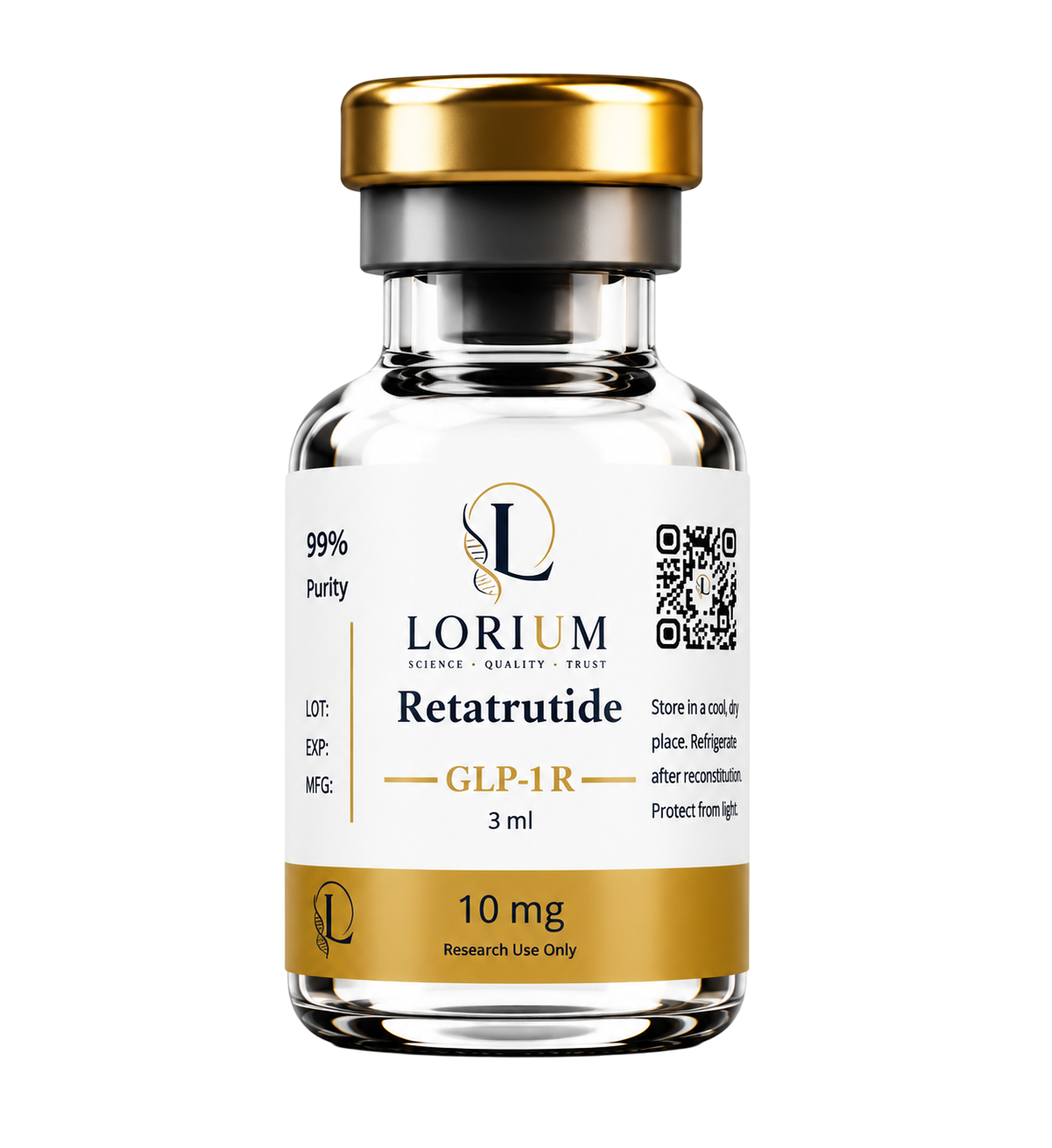 GLP-1 Retatrutide (10mg Lyophilized)