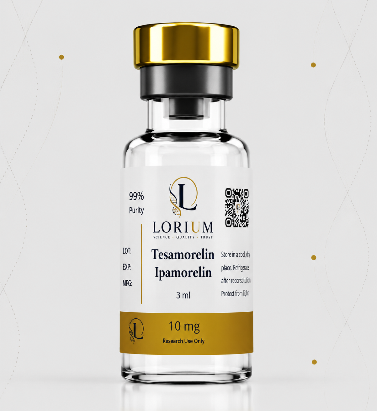Tesamorelin/Ipamorelin (10mg/5mg Activated - 2.5mg/1.25mg/mL - 4mL)