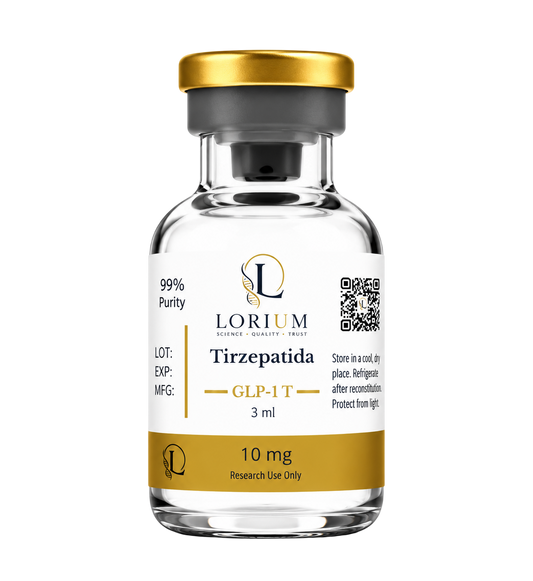 Lorium Tirzepatide GLP-1 T 10mg research vial