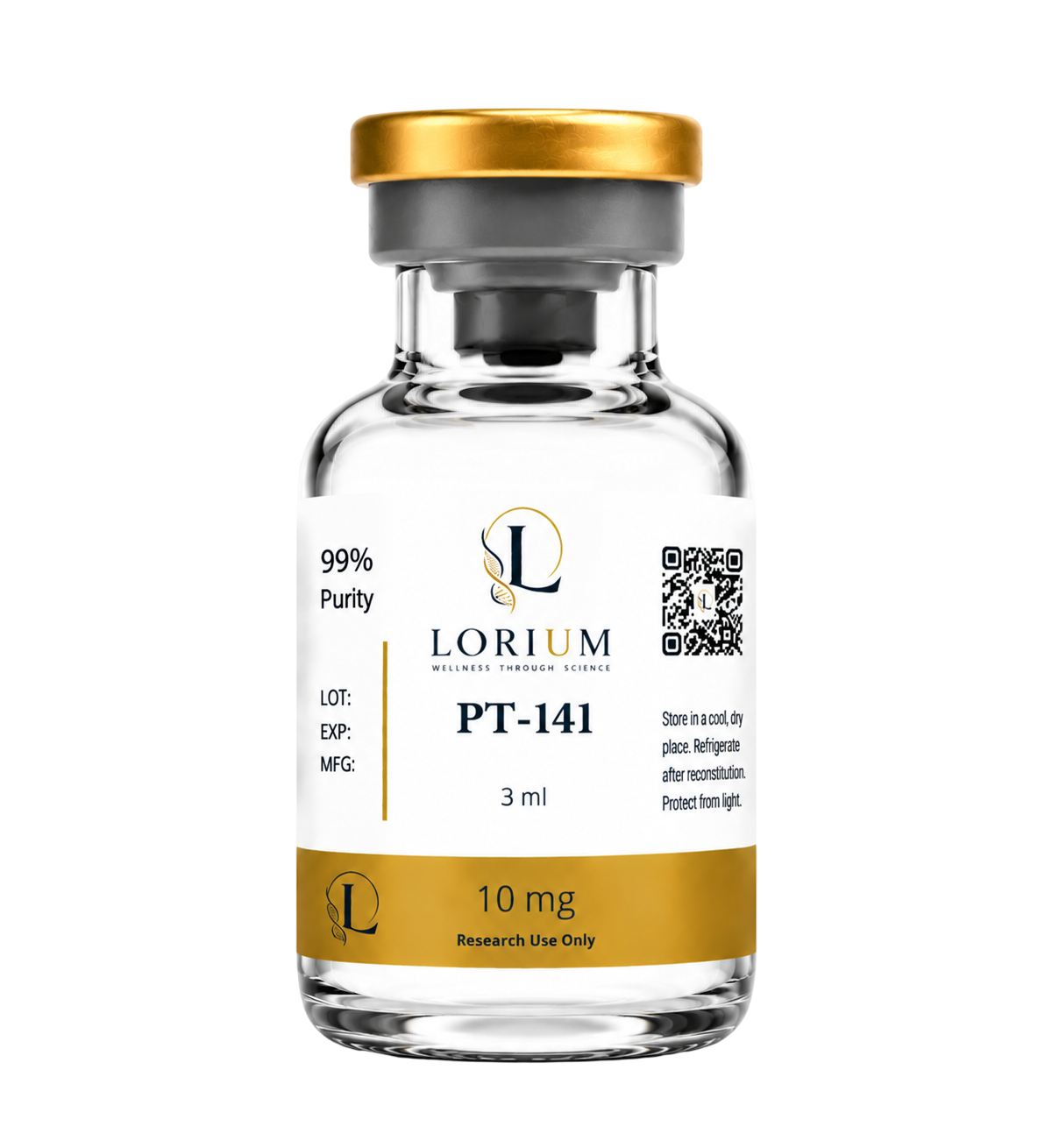Lorium PT-141 10mg research vial