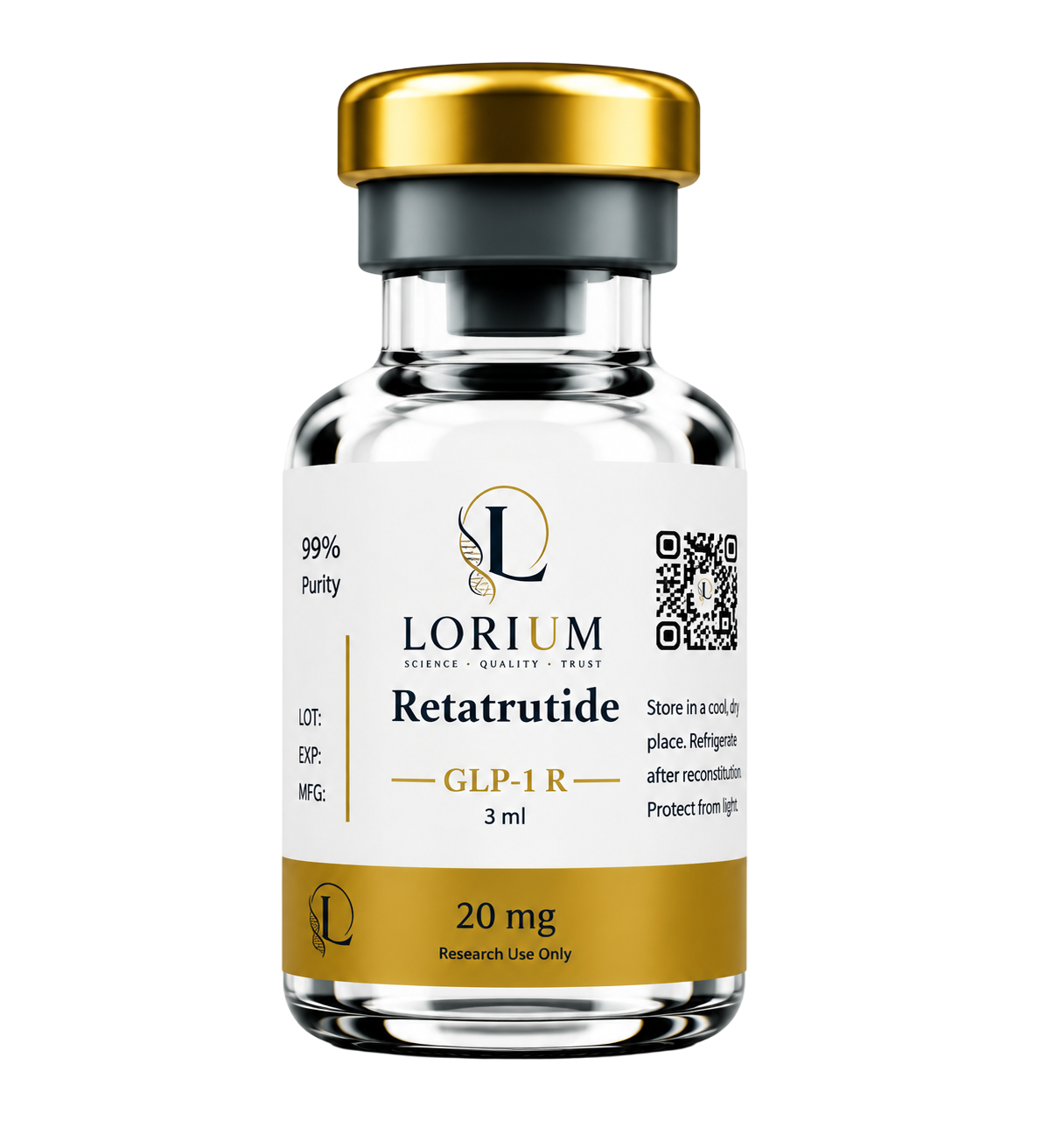 GLP-1 Retatrutide (20mg Activated - 10mg/mL - 2mL)