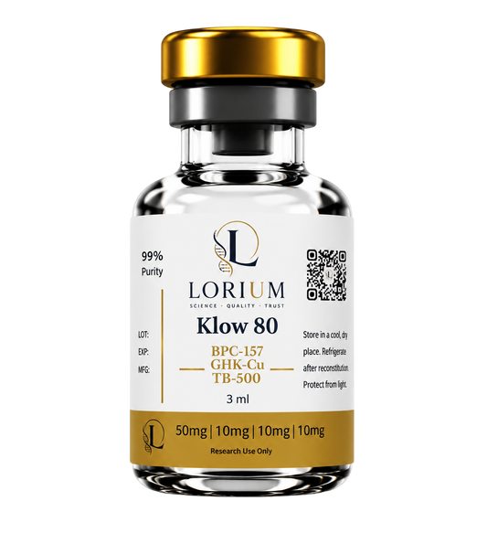 KLOW 80 — GHK-Cu / KPV / BPC-157 / TB500 (50mg/10mg/10mg/10mg Activated - 25mg/5mg/5mg/5mg/mL - 2mL)