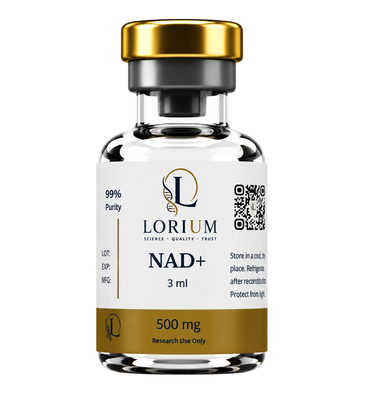 NAD+ (500mg Lyophilized)