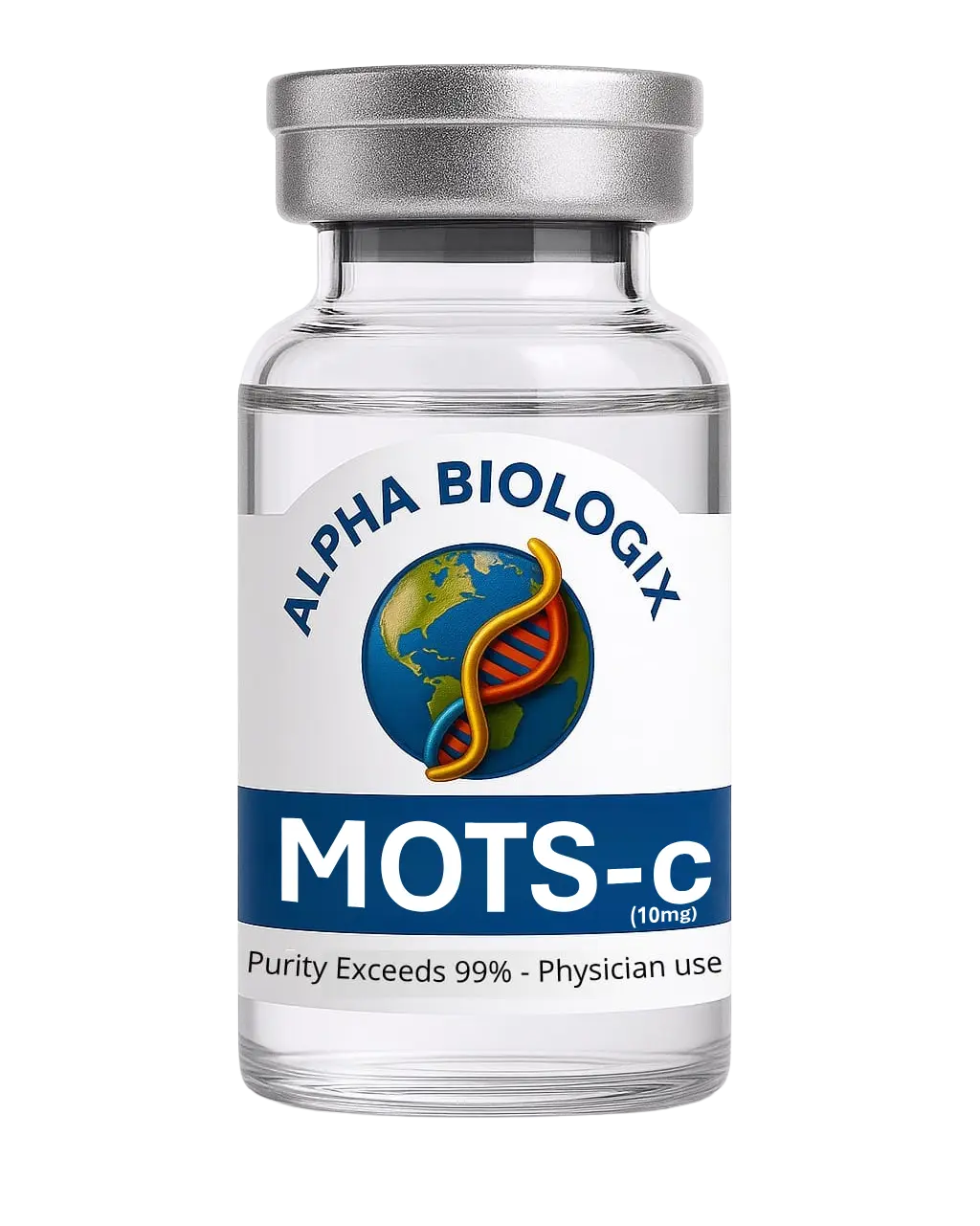 MOTS-c research peptide vial – Alpha Biologix