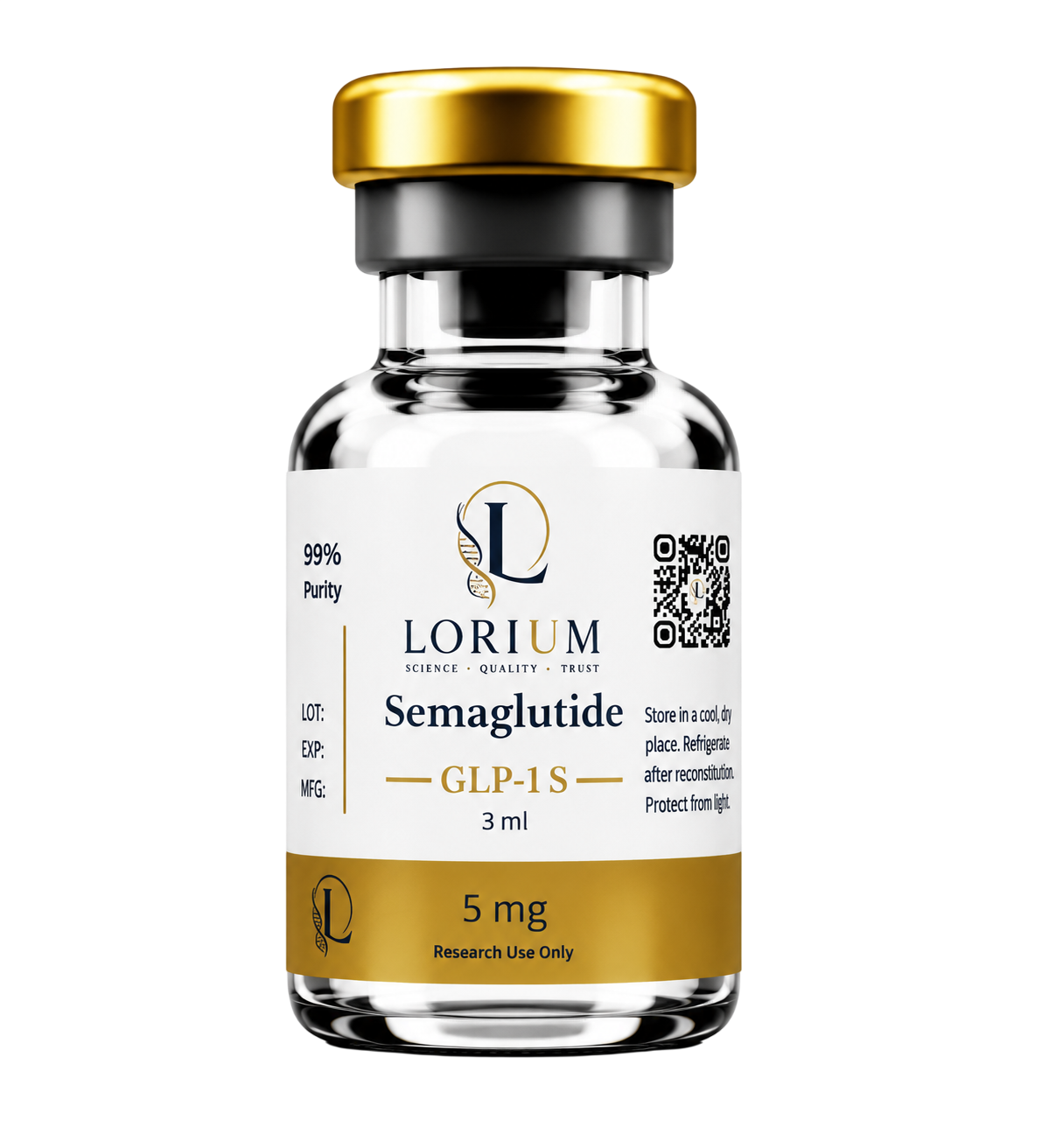 GLP-1 Semaglutide (5mg Lyophilized)