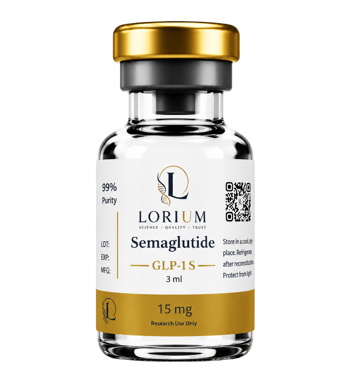 GLP-1 Semaglutide (12.5mg Activated - 2.5mg/mL - 5mL)