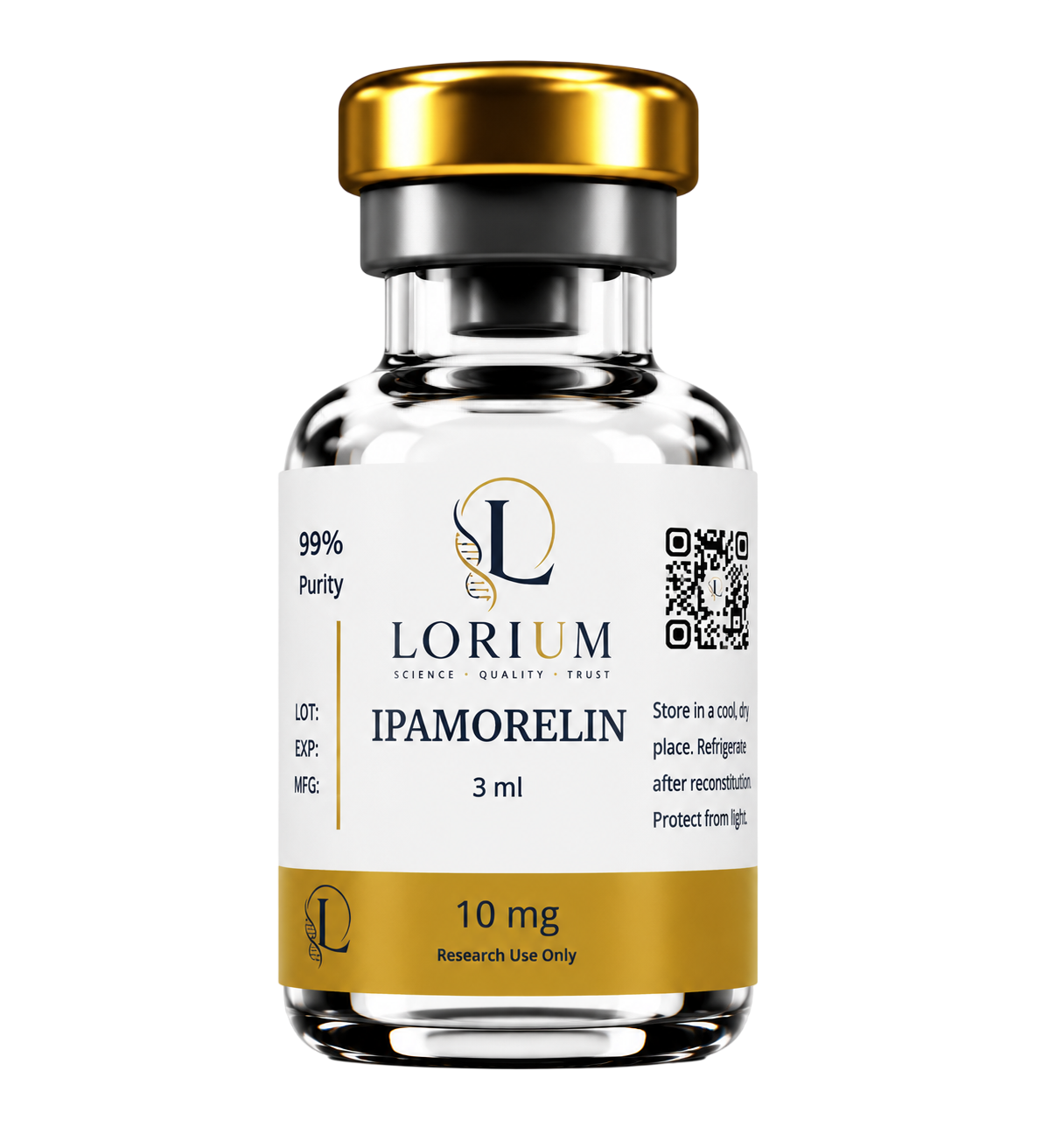 Ipamorelin (10mg Activated - 2.5mg/mL - 4mL)