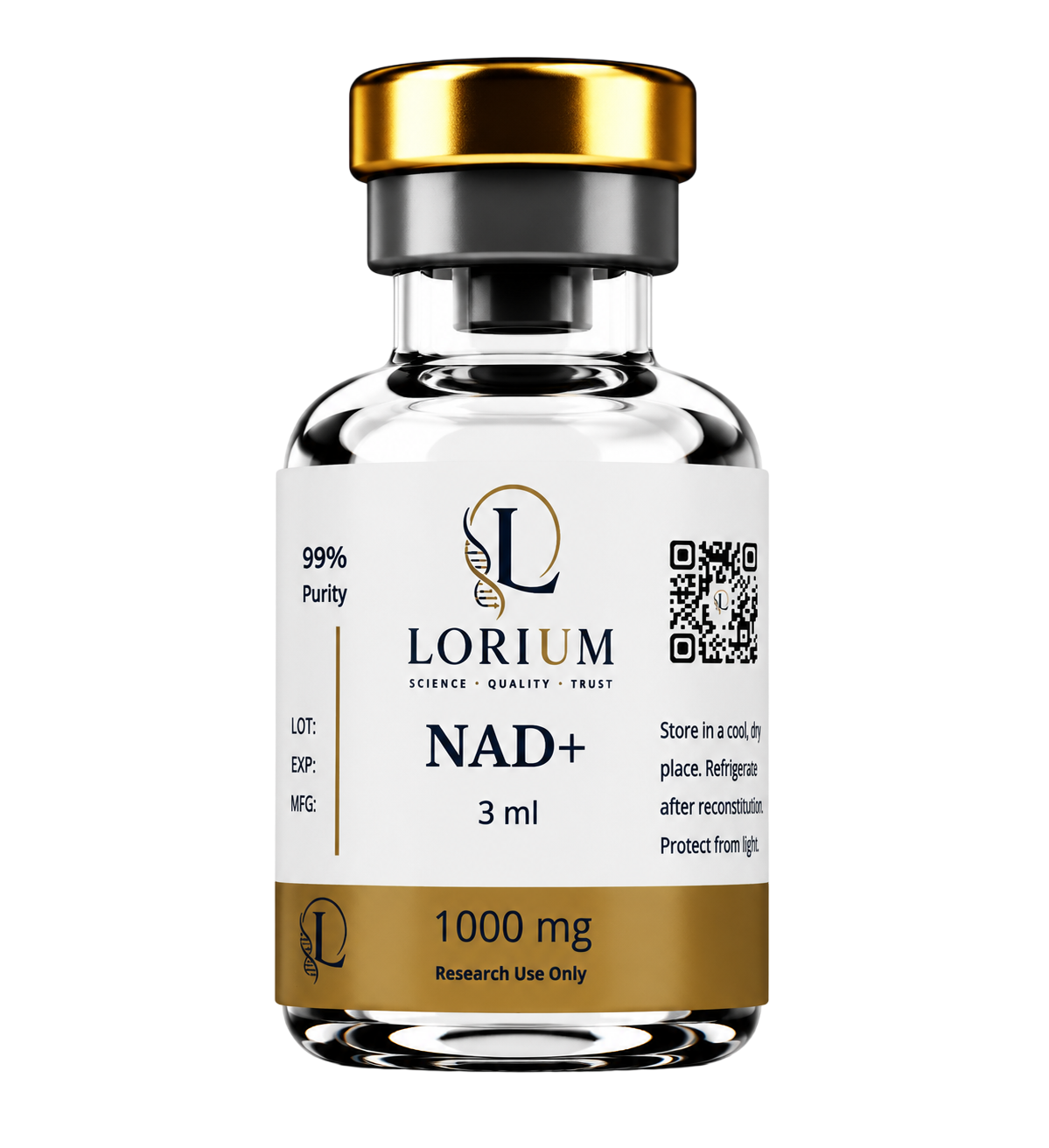 NAD+ (1000mg Lyophilized)