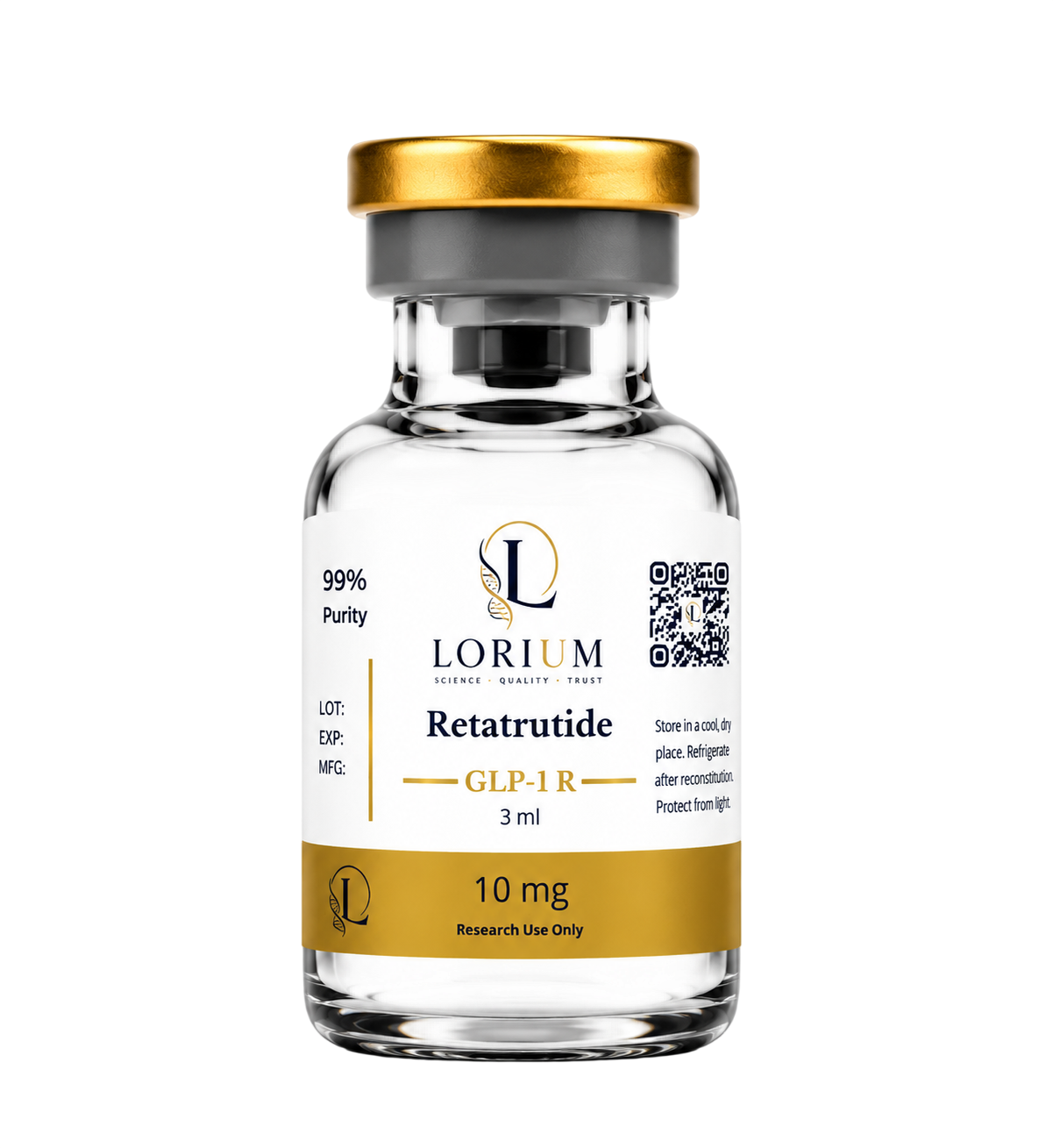 GLP-1 Retatrutide(10mg Activated - 10mg/mL - 1mL)