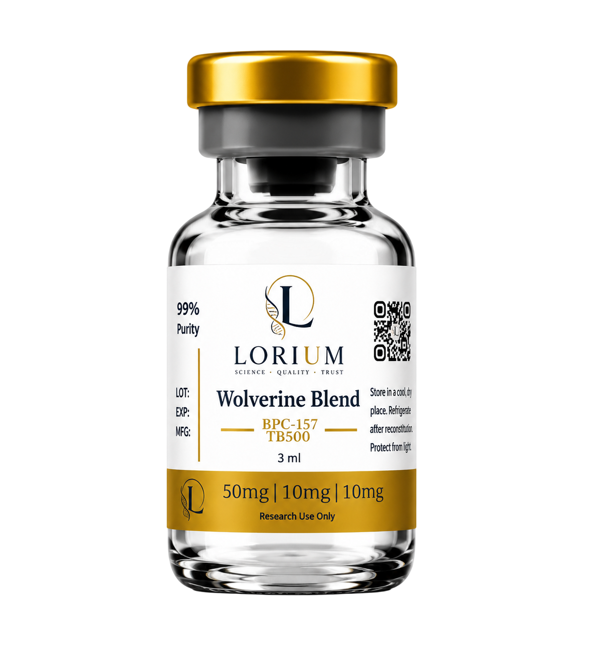 Wolverine Blend — BPC-157 / TB500 (10mg/10mg Lyophilized)